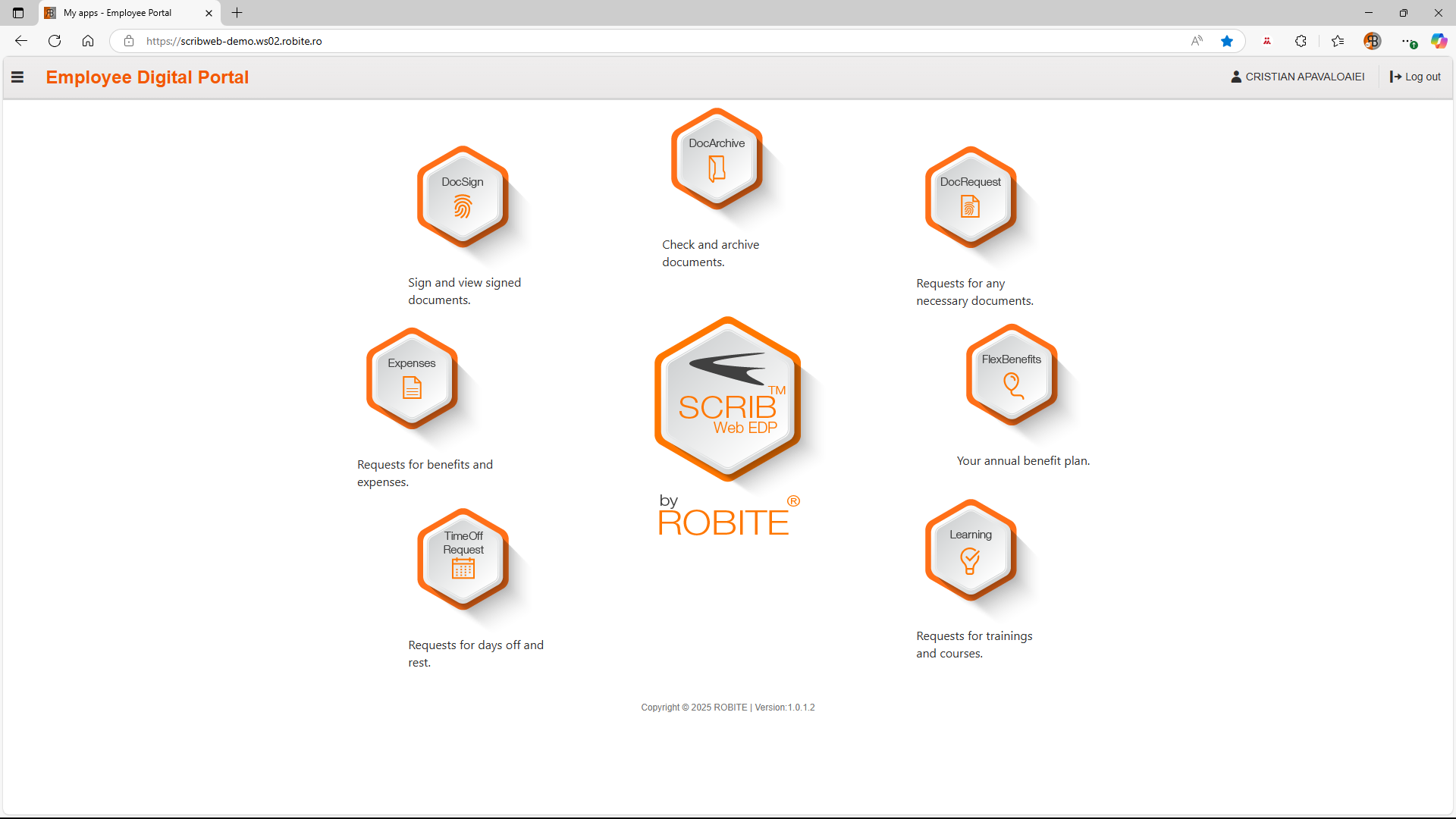 SCRIB Web Interface 1